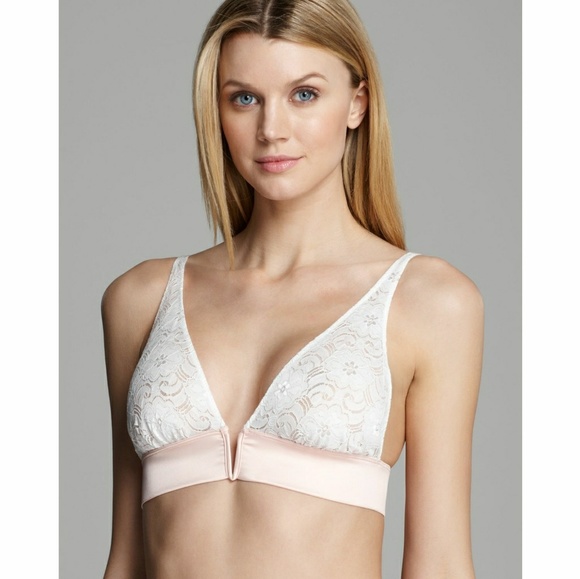 Free People Daisy Lace V-Wire Soft Bra White XS &L - Picture 7 of 7